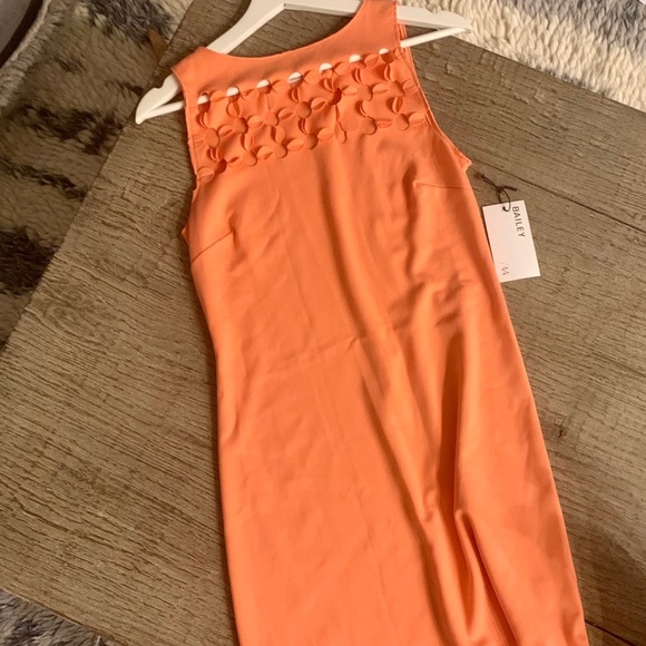 Bailey 44 Transend Dress in Orange. - Picture 5 of 7